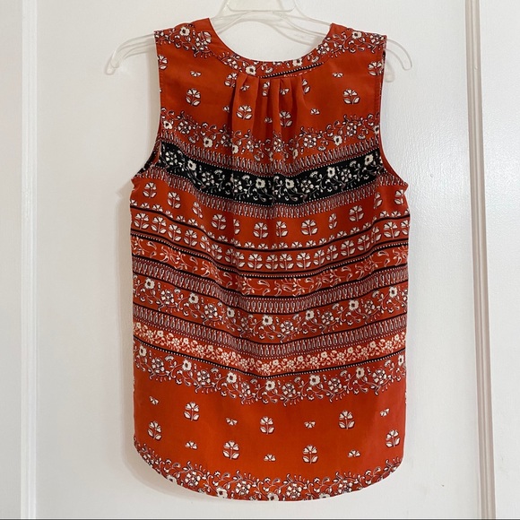 Cupcakes & Cashmere Rust Tank Blouse XS - Picture 3 of 6